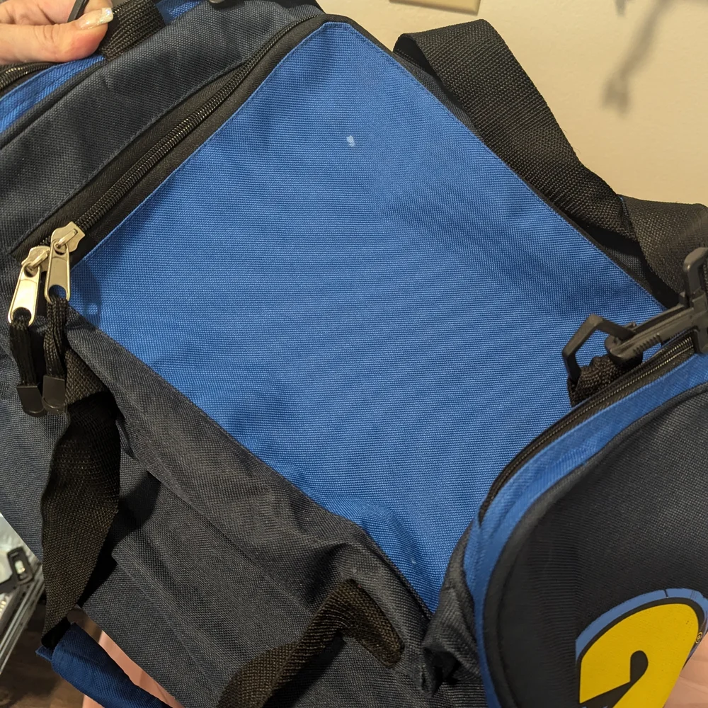 Navy Duffel Bag with Signature Design